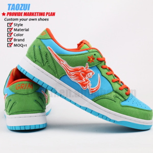 Tùy chỉnh SB Low Top Giày bóng rổ nhà sản xuất tùy chỉnh thương hiệu của bạn logo thời trang cấp bằng sáng chế da Sneakers cho nam giới của giày - Product Image 2