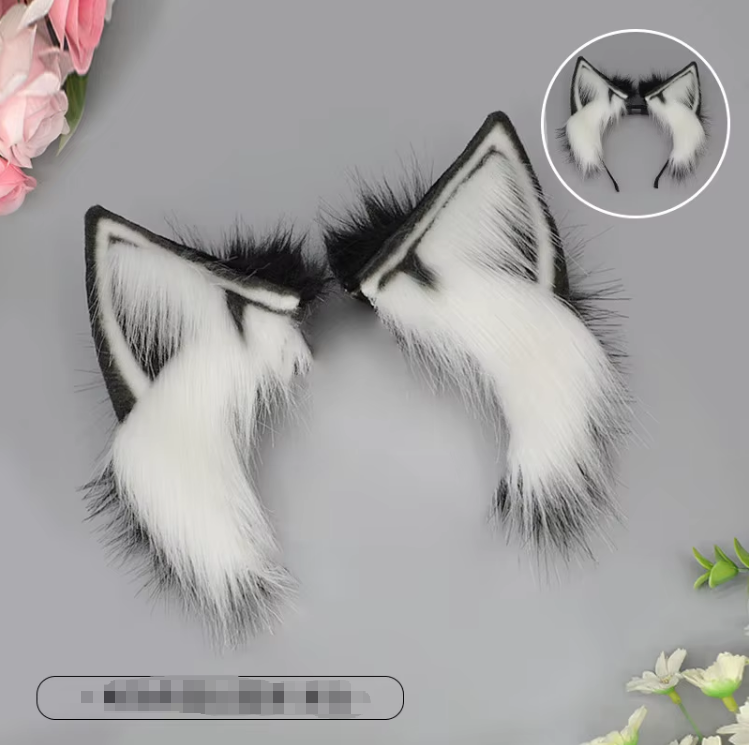 Cache-oreilles Electric Beast Ear 02 - Noir et blanc