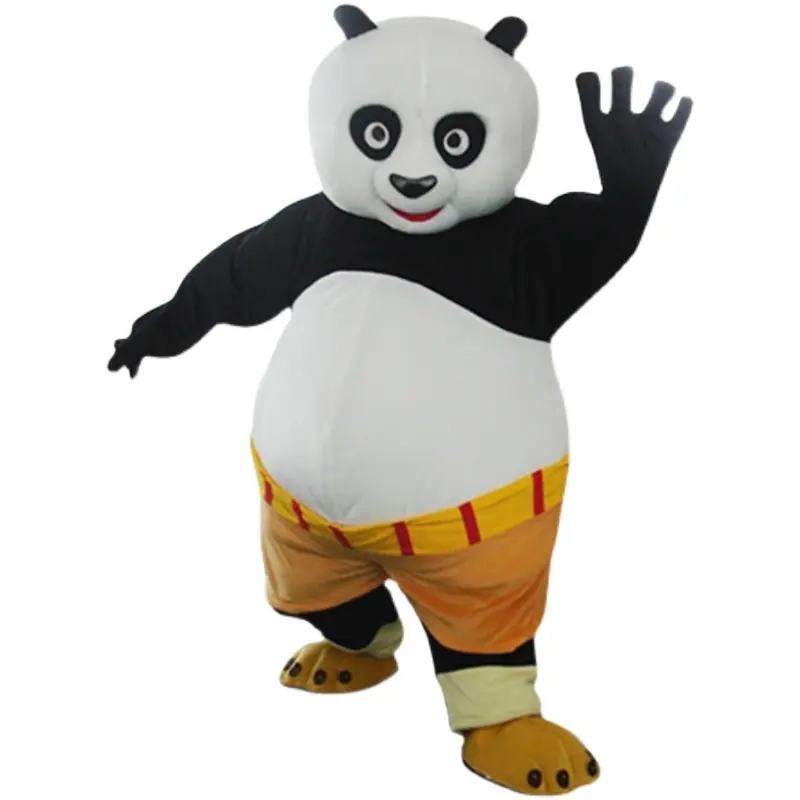 2023 Kung Fu Panda e Kung Fu Tigre Mascote Adulto Tamanho Trajes Fancy Dress Cosplay Natal para o Halloween Party Event