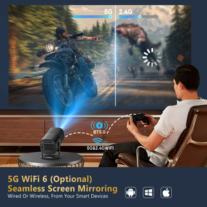 OEM Custom Logo F1 3D Mini Digital Portable Projector With Wifi and Bluetooth Hdmi Lcd Mini Projector Portable for <strong>Computer</strong> - Product Image 5