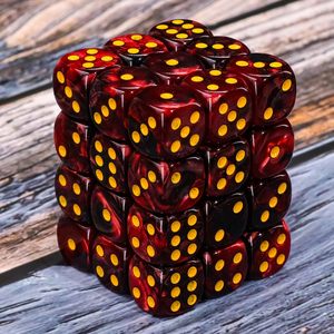 ชุดลูกเต๋า D6หลายสีหลายเหลี่ยม12 16มม. อะคริลิคมาตรฐาน RPG DND เกมกระดานสองสีพร้อมโลโก้ที่กำหนดเอง - Product Image 3