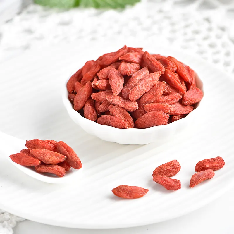 Ningxia fabricante fornecimento frutas secas goji orgânico 500pcs wolfberry chinês