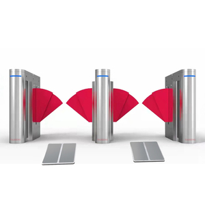 TAI HENG Automatic Wing Barrier Gate <strong>Entry</strong> ESD Flap Turnstile Biometric Access Control Time Attendance System - Product Image 1