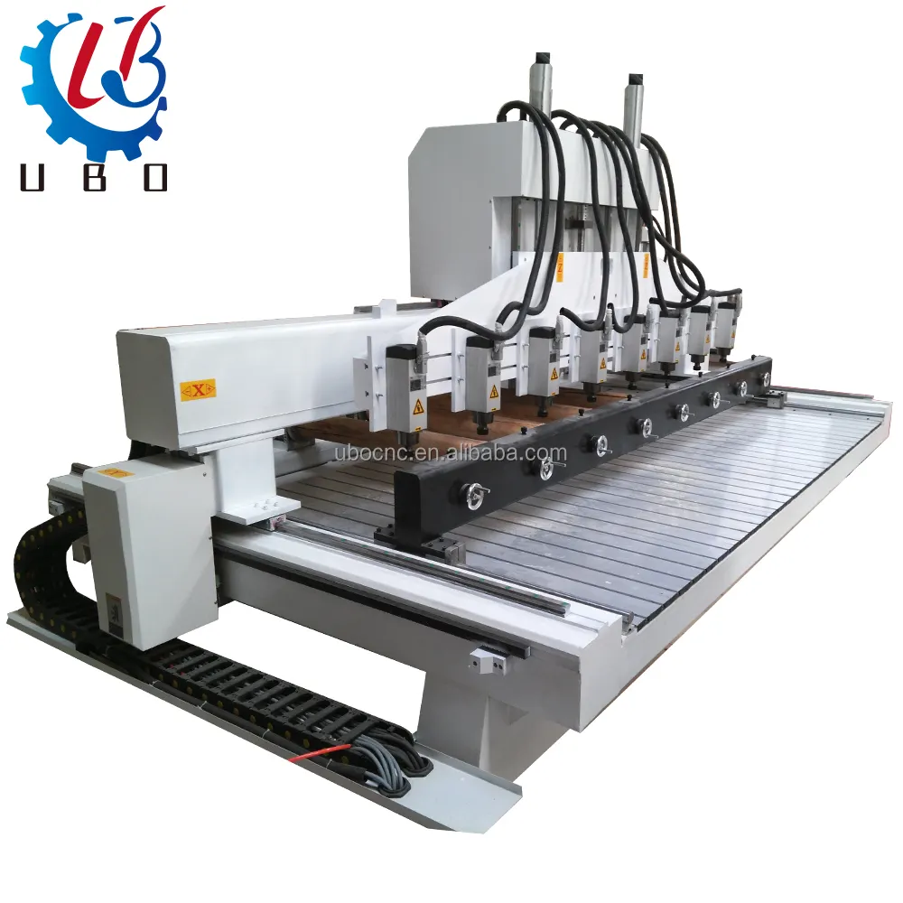 Multi Head 8Spindle Rotary 4Axis router Engraving Machine ubo Cnc Drilling Wood 4 Axis CNC Router machinery