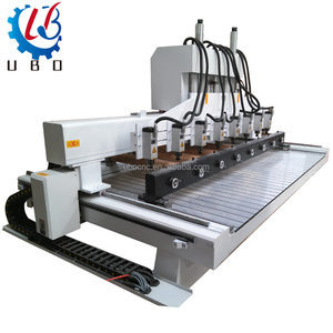Máquina de grabado de 4 ejes, enrutador rotativo de 8 husillos, cabezal múltiple, Cnc, ubo, perforación de madera, maquinaria enrutadora CNC de 4 ejes - Product Image 1