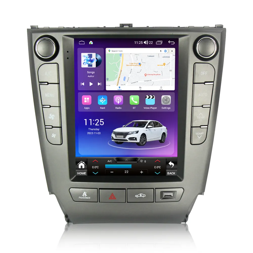 Radio con gps para coche, reproductor con android, sistema de pantalla dividida, dvd, BT, bt, para Lexus IS IS250 IS300 IS350 2006-2012