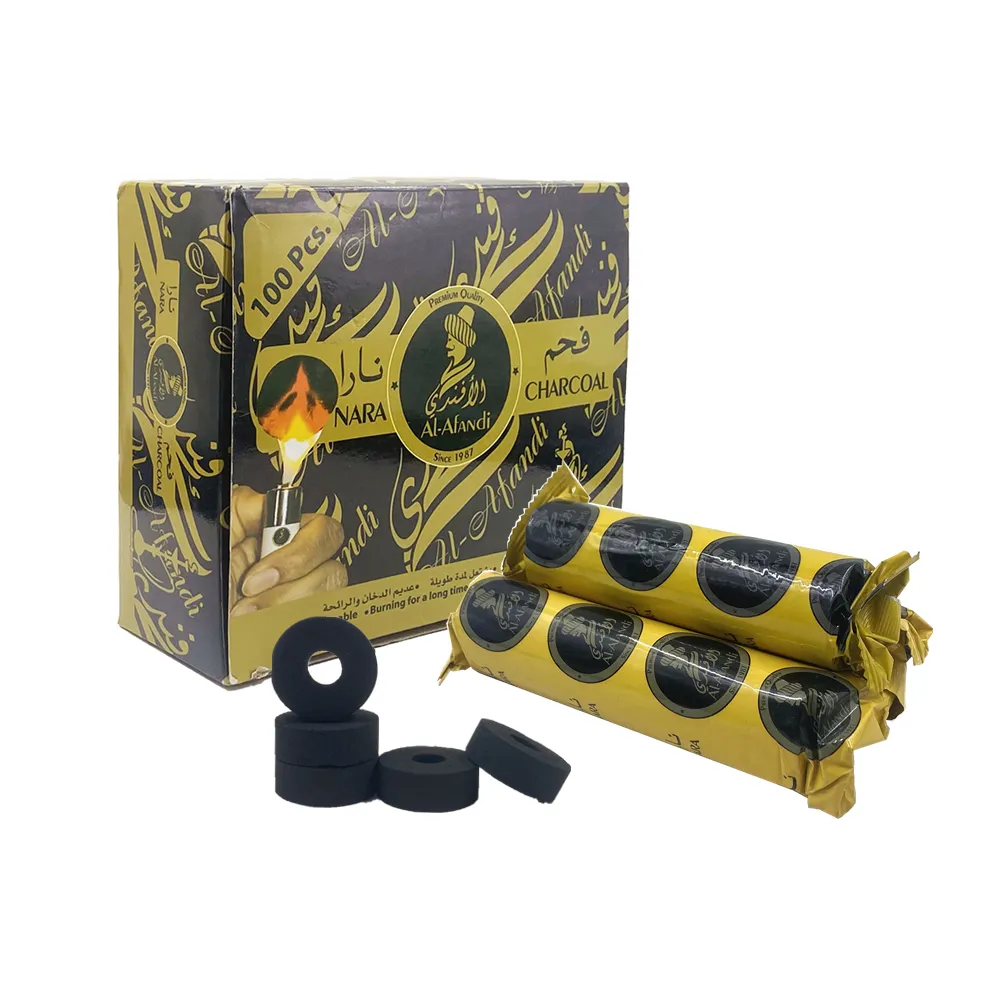 YKS vendita calda India Al Afandi 35mm magic coal per shisha narghilè charcoal tablets