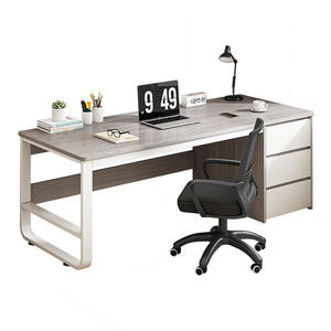 <strong>Simple</strong> Modern <strong>Desk</strong> Home Student Bedroom Writing <strong>Desk</strong> Office Employee Single <strong>Computer</strong> <strong>Desk</strong> with Storage Drawer - Product Image 2