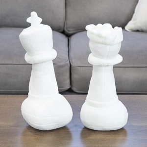 Factory Custom <strong>Plush</strong> Chess Pieces King and <strong>Queen</strong> Stuffed Toy Chess Game Figures - Product Image 4