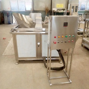 La friggitrice automatica elettrica ad alta produttività 220V è dotata di scarico automatico di carico per fave fritti residui - Product Image 3