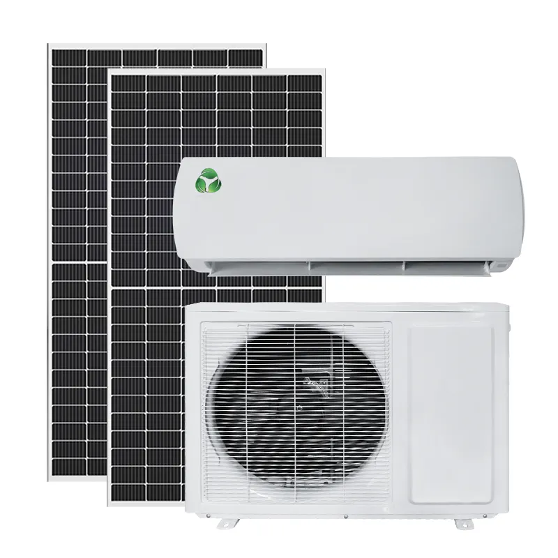 AC + DC Hybrid on grid aire acondicionado 18000BTU 2HP oferta especial para el mercado de Oriente Medio