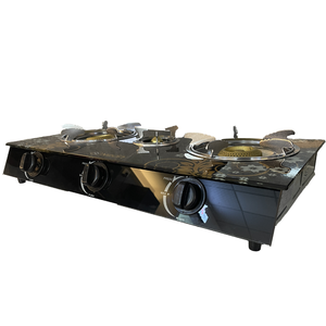 家用低成本液化石油气炉三燃烧器铸铁台式燃气灶，带炊具电源 - Product Image 3