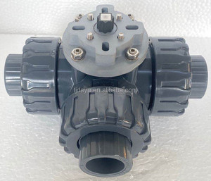 Durable Quality Mounting Pad Iso 5211 Pneumatic Motorized Actuated 1/2&quot; to 4&quot; UPVC PPH 2 <strong>Way</strong> 3 <strong>Way</strong> Union Ball Valve - Product Image 4