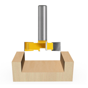 1個8mmシャンクTスロットカッターボトムクリーニング4フルートルータービットスロット彫刻ビット - Product Image 2