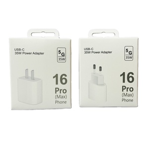 สายชาร์จเร็ว PD 20W 35W USB Type C ที่ชาร์จเราปลั๊กแบบเร็ว EU UK สำหรับ Apple iPhone 16 15 14 PRO MAX