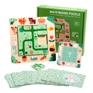 All'ingrosso Puzzle in legno per trovare la loro strada gioco da tavolo labirinto giocattolo educativo per i bambini di apprendimento precoce e Problem-Solving divertimento - Product Image 5