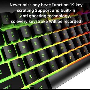 Teclado personalizado para jugadores al por mayor, Teclado retroiluminado RGB, Teclado mecánico, ratón, teclado para juegos de ordenador, combos de teclado y ratón - Product Image 5