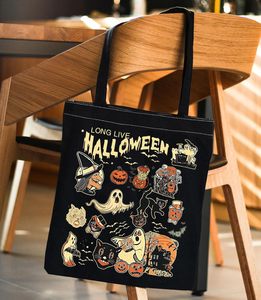 Cá nhân Halloween Túi Quà Tặng bông vải Tote đặt hàng số lượng lớn 50 cái + giảm giá - Product Image 5