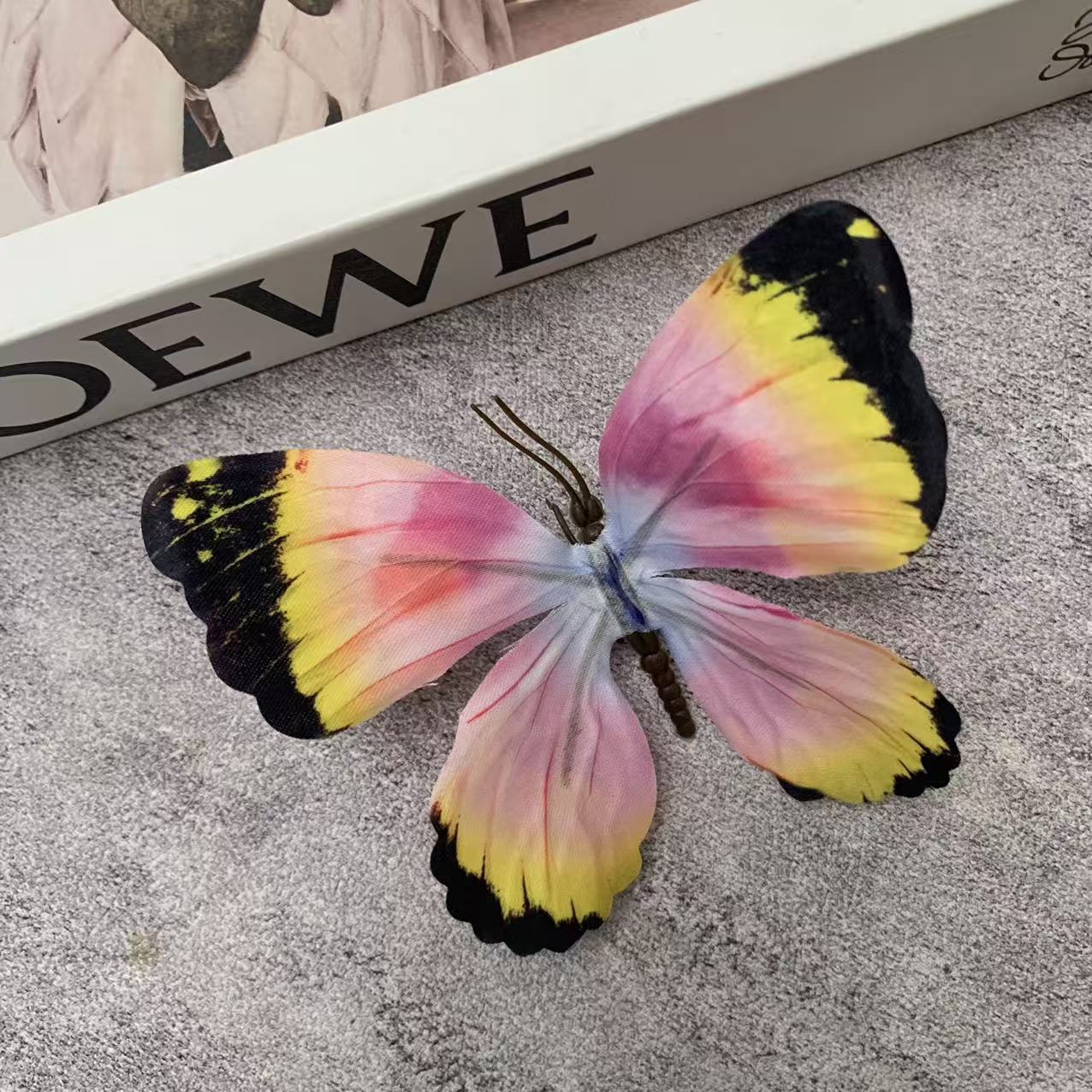 Pink, yellow, black