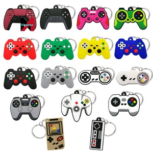 カスタムラバー2DソフトPVCデザインゲームパッドDHL/Fedexキーチェーンゲーム経由でカスタマイズされたキーチェーン - Product Image 2