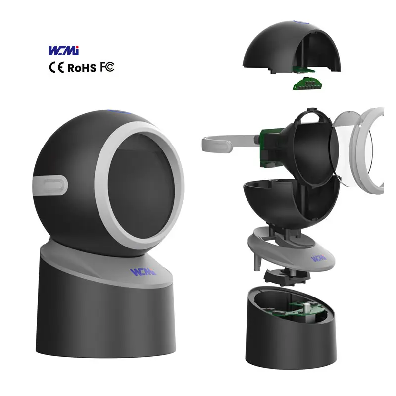جهاز مسح رمز شريطي wwmi, جهاز مسح كود شريطي محمول باليد بدون استخدام اليدين