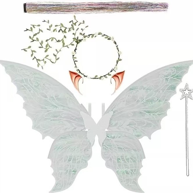 Set da 5 pezzi quadrifoglio bianco