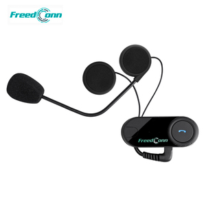 FreedConn Sistema de Comunicación VB, Auriculares con Bluetooth para Casco de Motocicleta, Intercomunicador FM de 800M, 2 a 3 Pilotos - Product Image 5