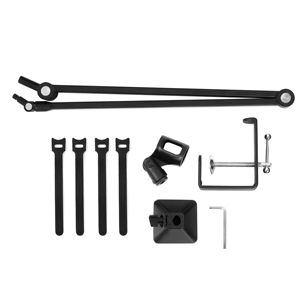 Ayarlanabilir makas kol katlanır mikrofon stüdyo kayıt oyun için masa dağı ile masaüstü standı canlı Metal mikrofon standı - Product Image 4