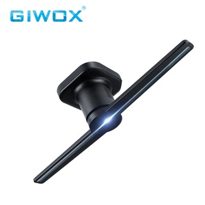 Giwox 42cm tasarım SD kart yükleme içeriği 3D Hologram reklam LED Fan SD kontrolü ile 42cm 3D reklam ekranı projektör - Product Image 1