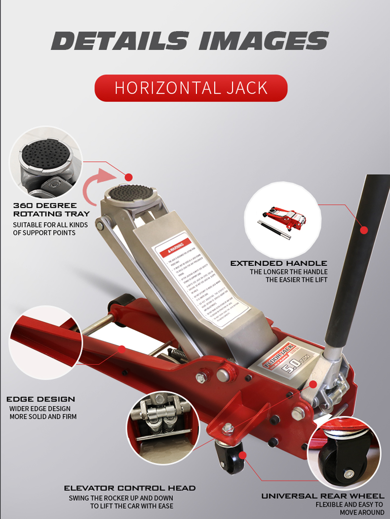 2022 China Manufacturer Custom Wholesale CE/GS Quality Steel Manual Repair Lifting Separated Hydraulic 10 Ton Porta Power Jack