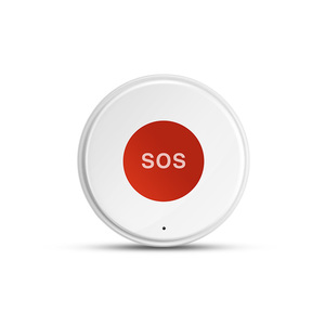 Button WiFi SOS with Neck <strong>String</strong> -Tuya Smart Life APP Compatible - Type-<strong>C</strong> USB - Rechargeable Battery - Product Image 1