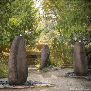 Handgemaakte Vintage Basalt Stenen Waterfontein Voor Buiten Tuin Tuin - Product Image 2