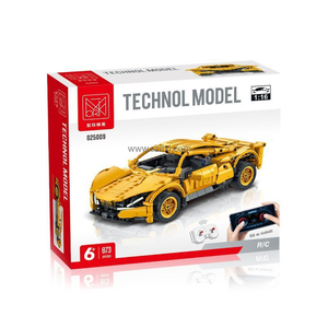 XMORK 025009/025011 nuevo control remoto dual con programación modelo de coche deportivo rompecabezas montaje juguete juegos de bloques de construcción
