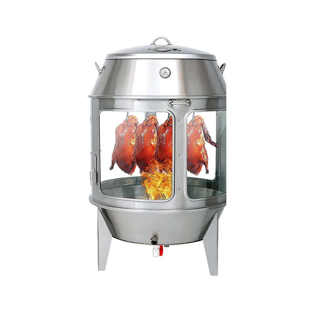 Máquina de asar y asar pollo, pato y pavo, horno para asar y asar pato chino