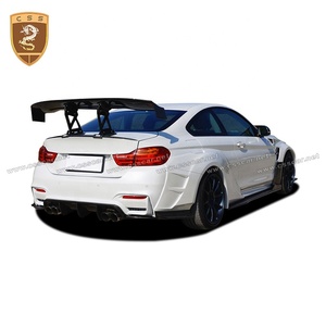 Fiberglas ön dudak Splitter arka difüzör kemerleri parlama geniş Bmw için gövde kiti 4 serisi yükseltme M4 Facelift e r e r e r e r e r e r e r e r e r e r-Ris stil Bodykit - Product Image 2