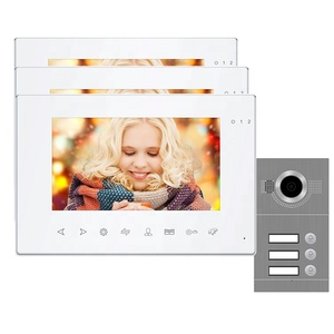 Простая установка вилла мульти семьи Visiophone Беспроводная связь 4 провода видео-телефон двери Система внутренней связи ip-телефон компании с передача входящего звонка - Product Image 1