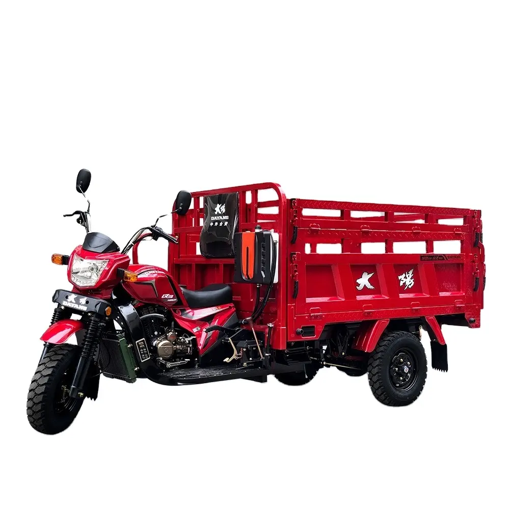 DAYANG Nuovo Marchio Di Lusso Moto Motorizzato Gas di Alimentazione Cargo Triciclo Automatico 3 Ruota 201 - 250cc Idraulico 09 Tipo di 2m * 1.3m