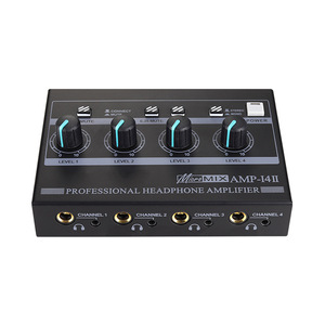 High Quality Professional 4 Channel Stereo Headphone Amplifier Hifi <strong>Amp</strong> <strong>Mixer</strong> With in Ear Monitor and Equalizer - Product Image 4