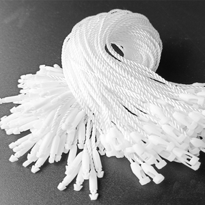 Cuerda de etiqueta colgante de algodón del fabricante para ropa Cuerda de algodón con clip de plástico sostenible - Product Image 6