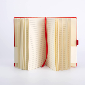 Cuaderno de cuero PU con logotipo personalizado, cuaderno con correa elástica, cuaderno de tapa dura con impresión personalizada para oficina - Product Image 3