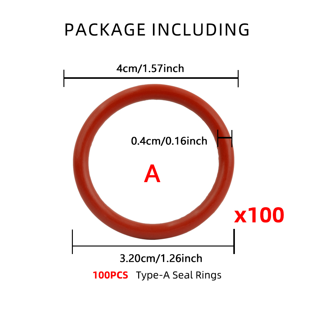 Rouge (100 joints toriques 40*32*4mm)