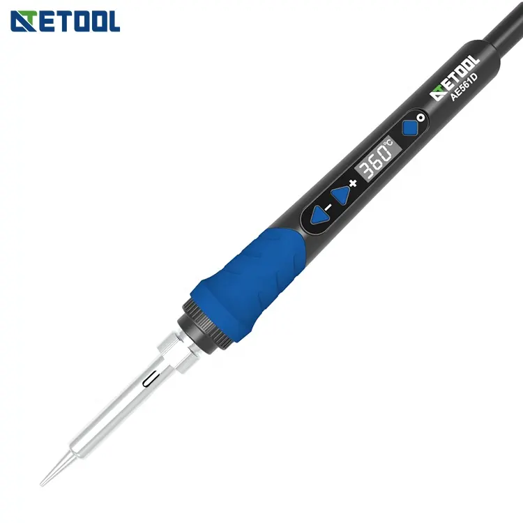 ATETOOL AE 561D, pistola de aire caliente con pantalla Digital de retrabajo, lápiz de hierro para soldar, 68W, 110V, 220V, para reparación de placa PCB de teléfono, herramienta de soldadura