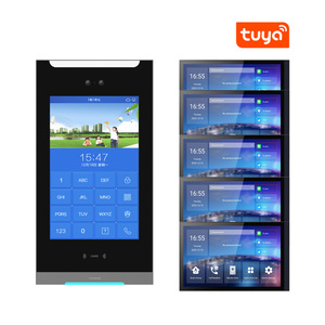 Face Recognition Smart Panel 10' Android Grey Black Smart Security Entry Station Video Doorphone <strong>SIP</strong>/<strong>IP</strong> <strong>Intercom</strong> <strong>Systems</strong> - Product Image 1