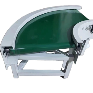 Neuer Zustand 180-Grad-Kurve Automatische PVC-verstellbare Container entladung Band fördersystem Motorisierte LKW-Baugruppe - Product Image 1