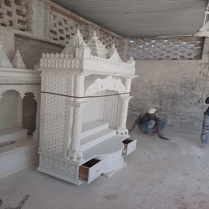 Modern Style Exclusive Indian Marble Ghar <strong>Mandir</strong> Natural Stone Marble Home <strong>Mandir</strong> Direct Sale From Indian Supplier