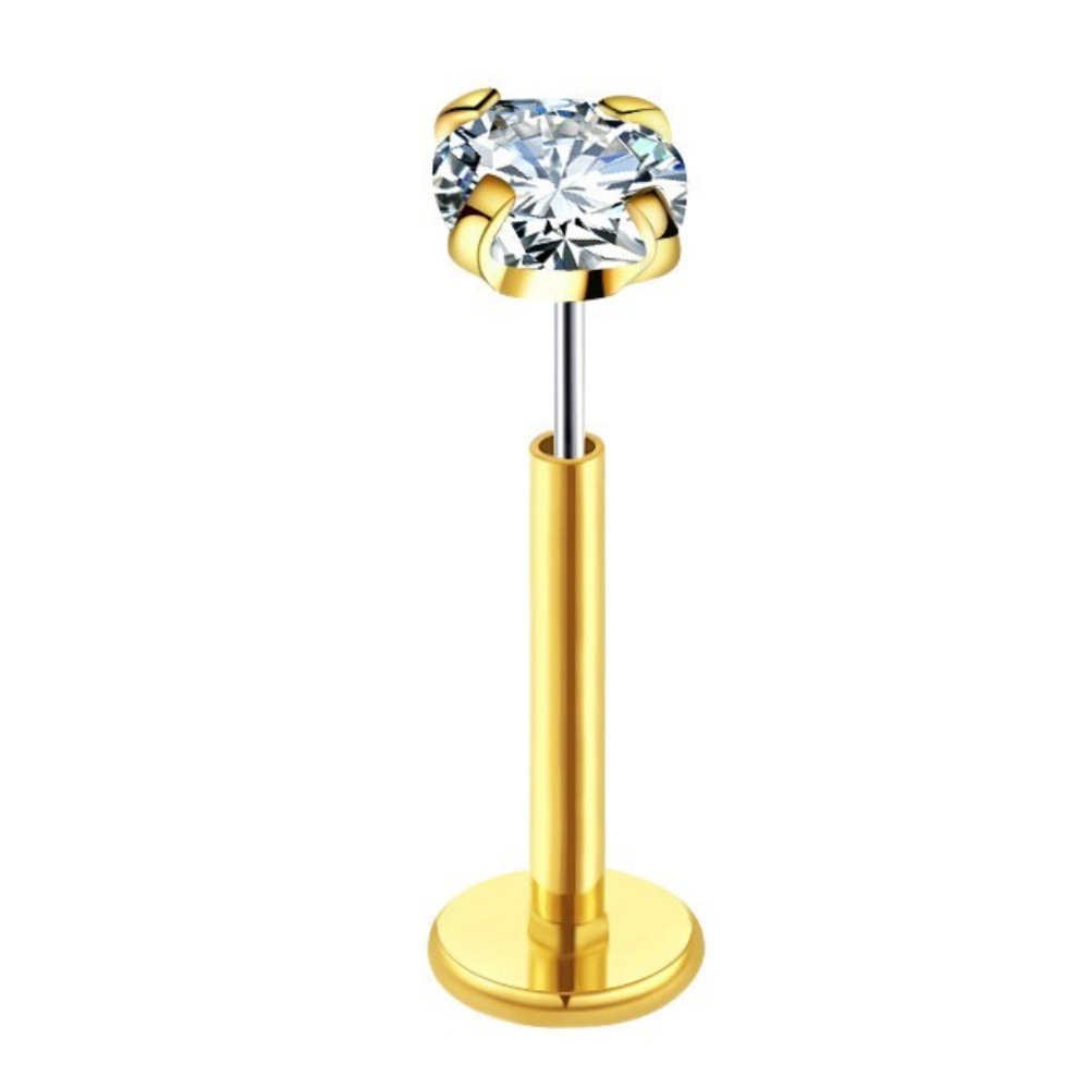White zircon-Gold