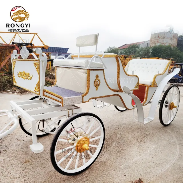 馬のトレーラー/シンデレラロイヤル馬車古典的な結婚式と観光