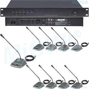 MiCWL 24 Tabletop Large Conference Convention Room Microphone Sound Wired <strong>System</strong> 2 President 22 Delegate <strong>Unit</strong> Desktop Mic <strong>System</strong> - Product Image 6