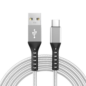 3ft 6ft 10ft uzun gerçek 3A naylon örgü alüminyum alaşım orijinal Usb C tipi hızlı şarj veri kabloları için cep telefonu - Product Image 6