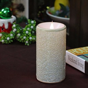 Simplux Battery-Power Mosaic Flameless <strong>LED</strong> Candle with <strong>Timer</strong> 2/<strong>4</strong>/6/8hours <strong>Timer</strong> Flickering Candle - Product Image 5